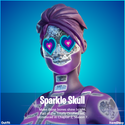 Sparkle Skull Fortnite wallpapers