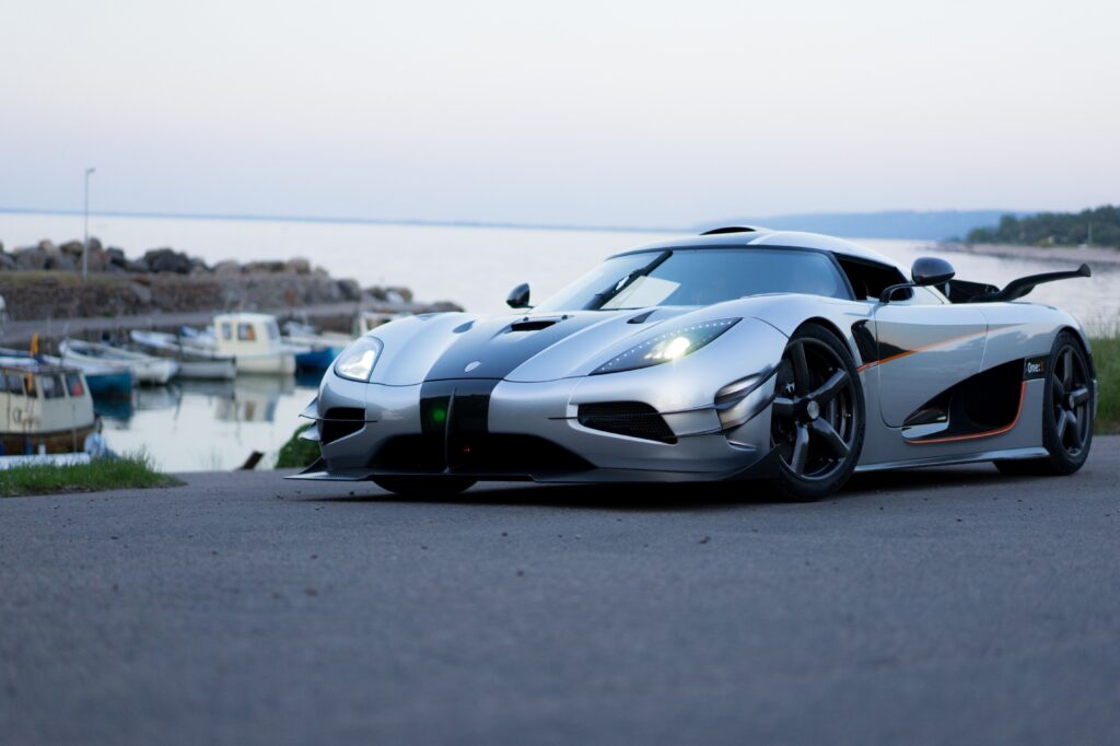 Download Koenigsegg One, Gray, Side View, Boats, Sport