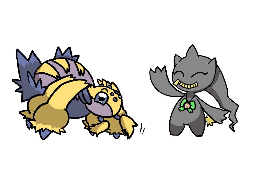 Galvantula and Banette have entered the building!