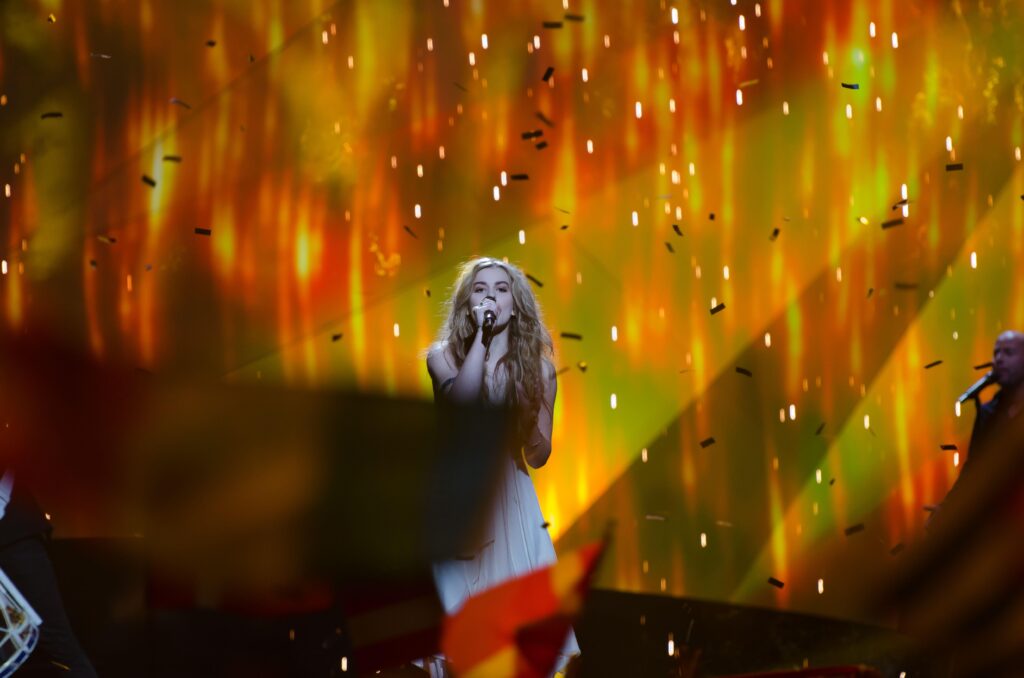 Anuk singing at Eurovision wallpapers and Wallpaper