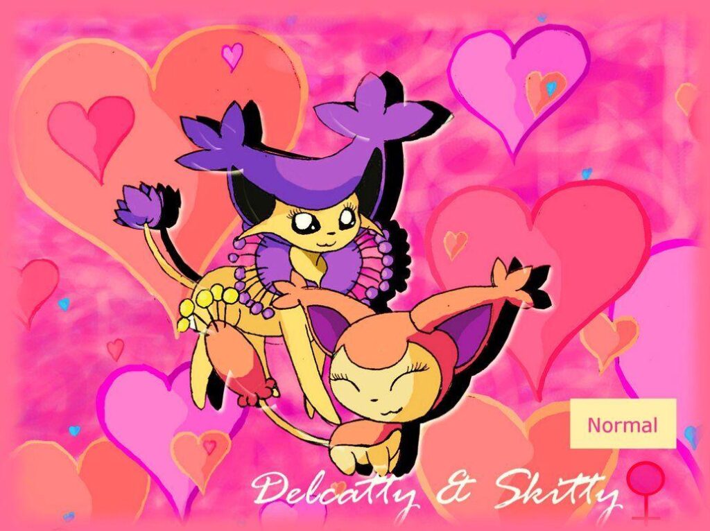 Delcatty Wallpaper Skitty and Delcatty 2K wallpapers and backgrounds