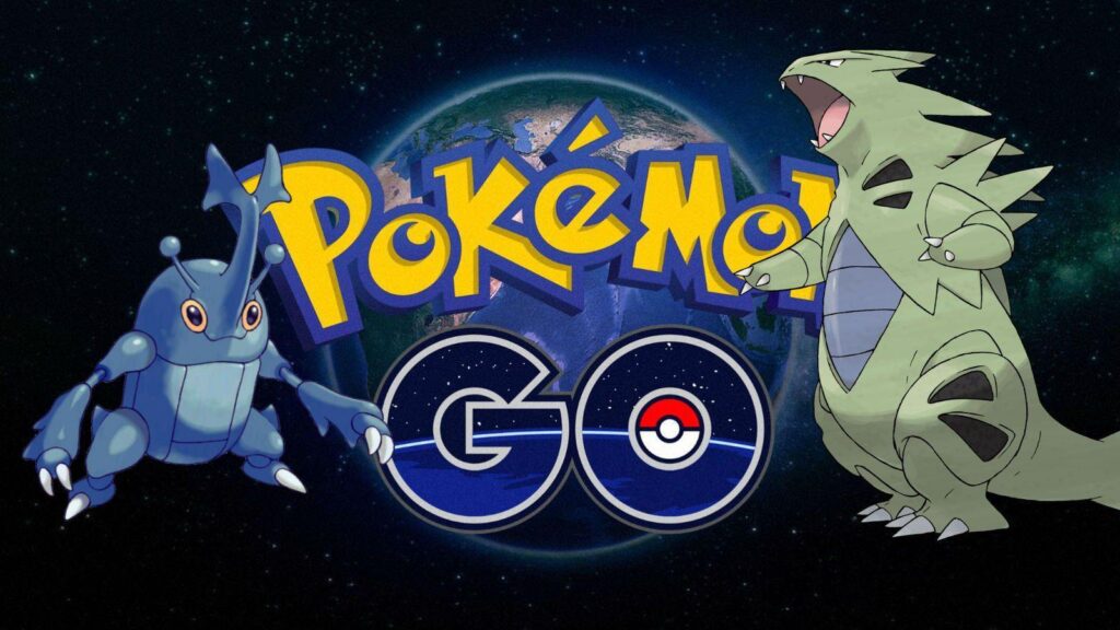 Pokemon Go Catching Heracross and Tyranitar