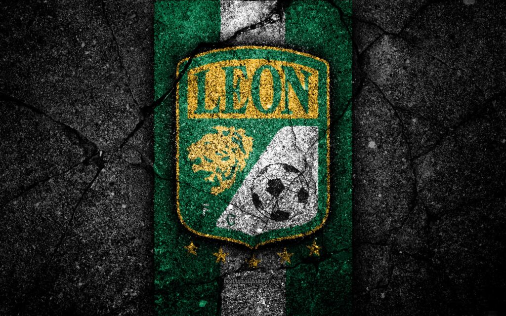 Download wallpapers k, Club Leon FC, logo, Liga MX, football