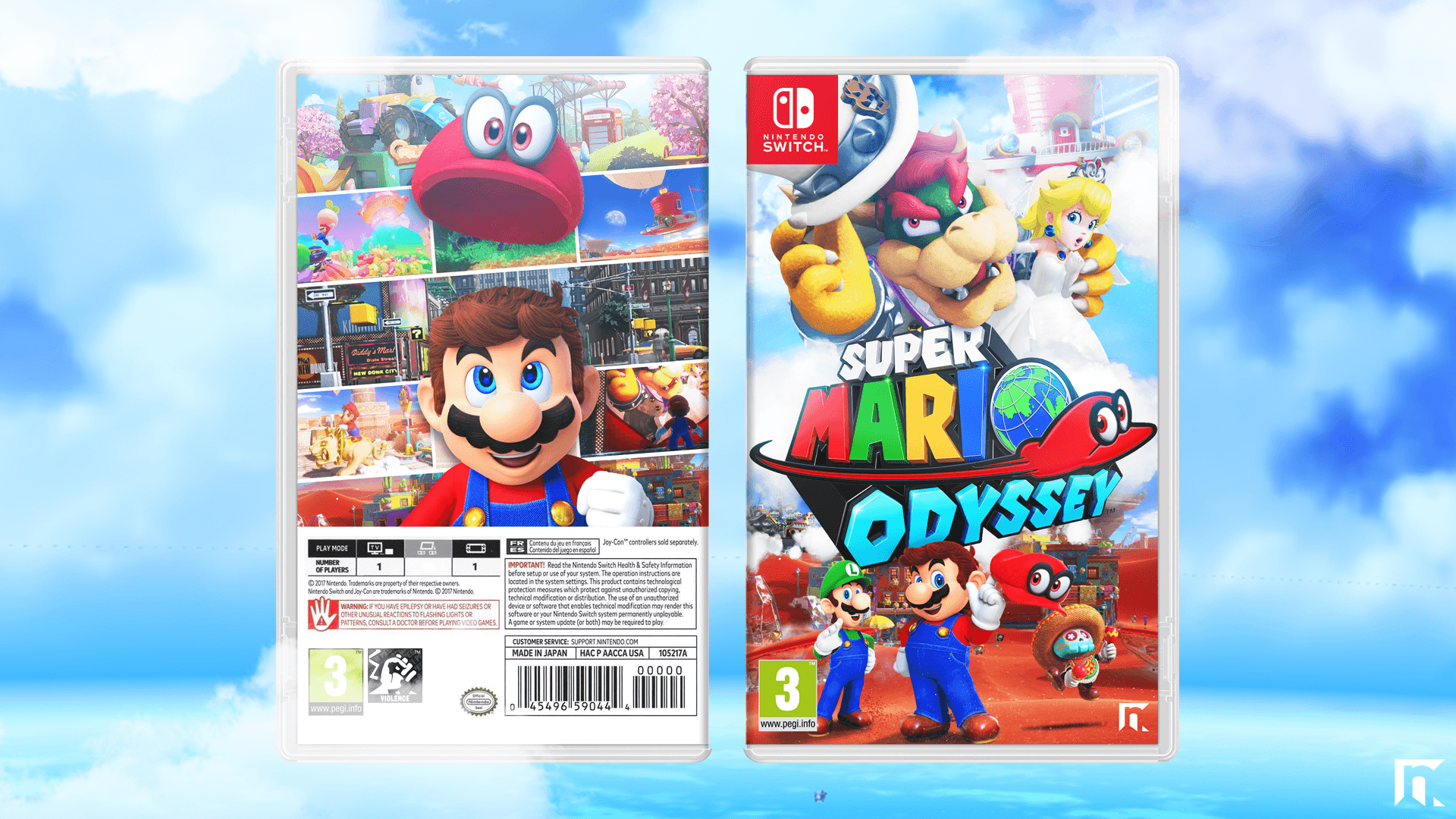 Super Mario Odyssey Misc Box Art Cover by RobertNGraphics