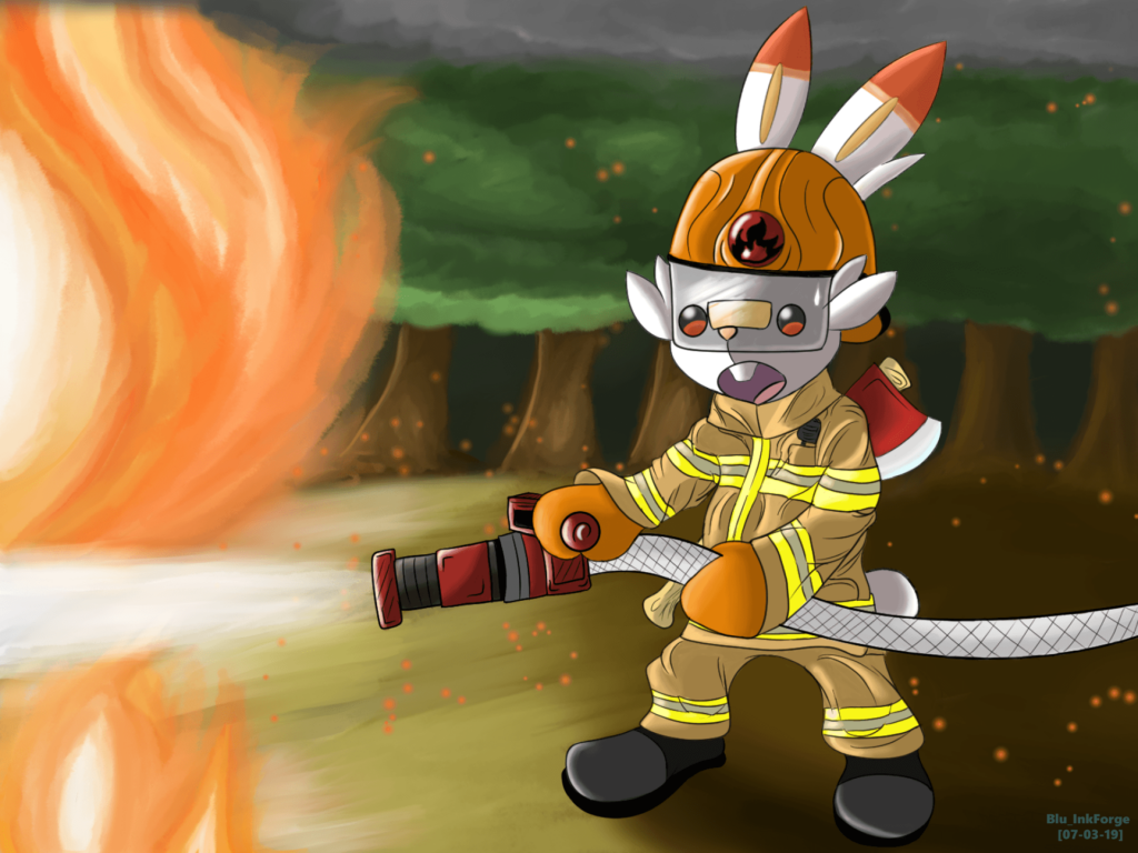 Scorbunny will be fire|fighting pokemon