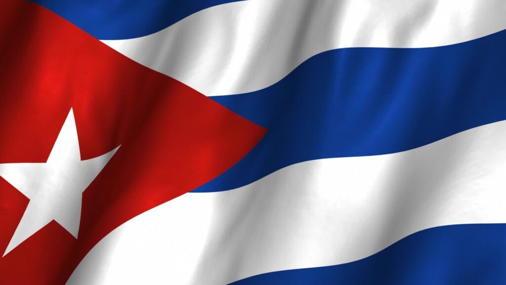 Cuba Waving Flag – Stock Video Footage