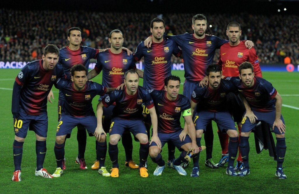 David villa david villa victor valdes andres iniesta javier