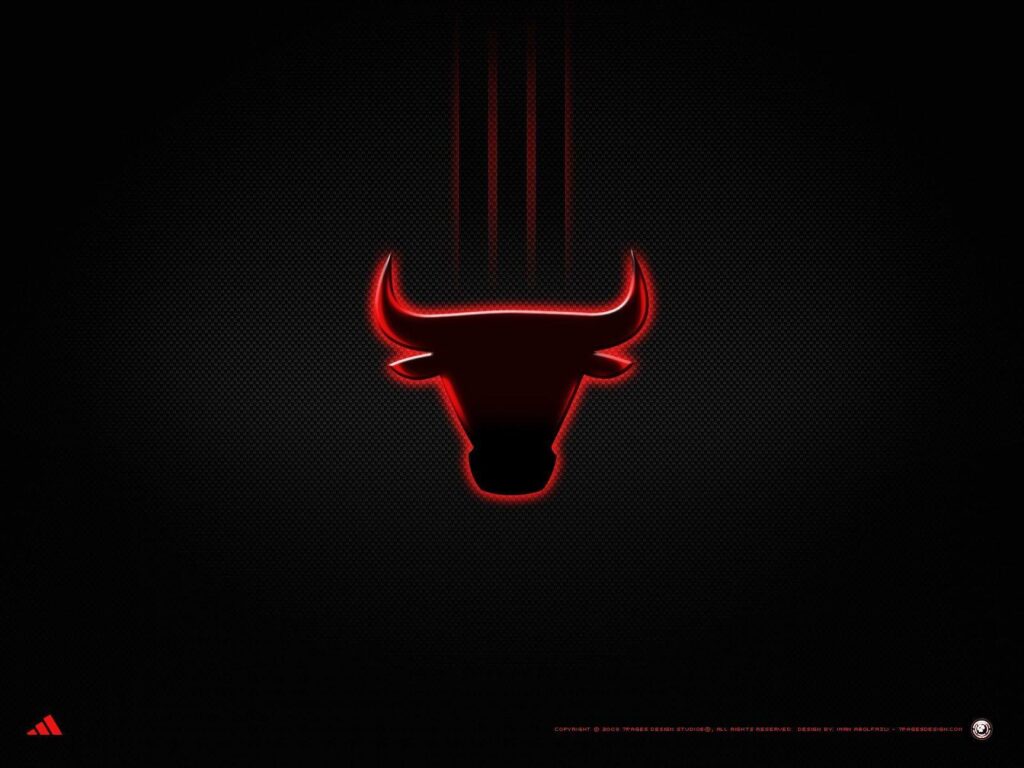 Chicago Bulls Logo Black Brands Wallpapers 2K Backgrounds wfz