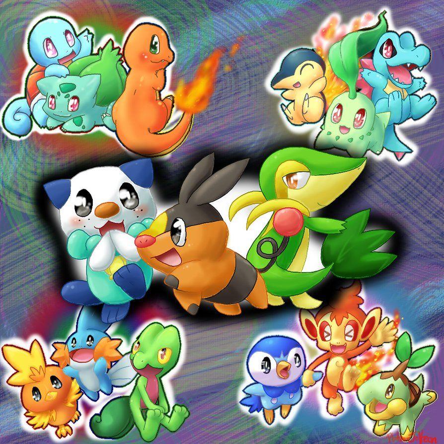 Emolga, Minccino, Pachirisu, Oshawott and Pikachu Wallpaper Cute! HD