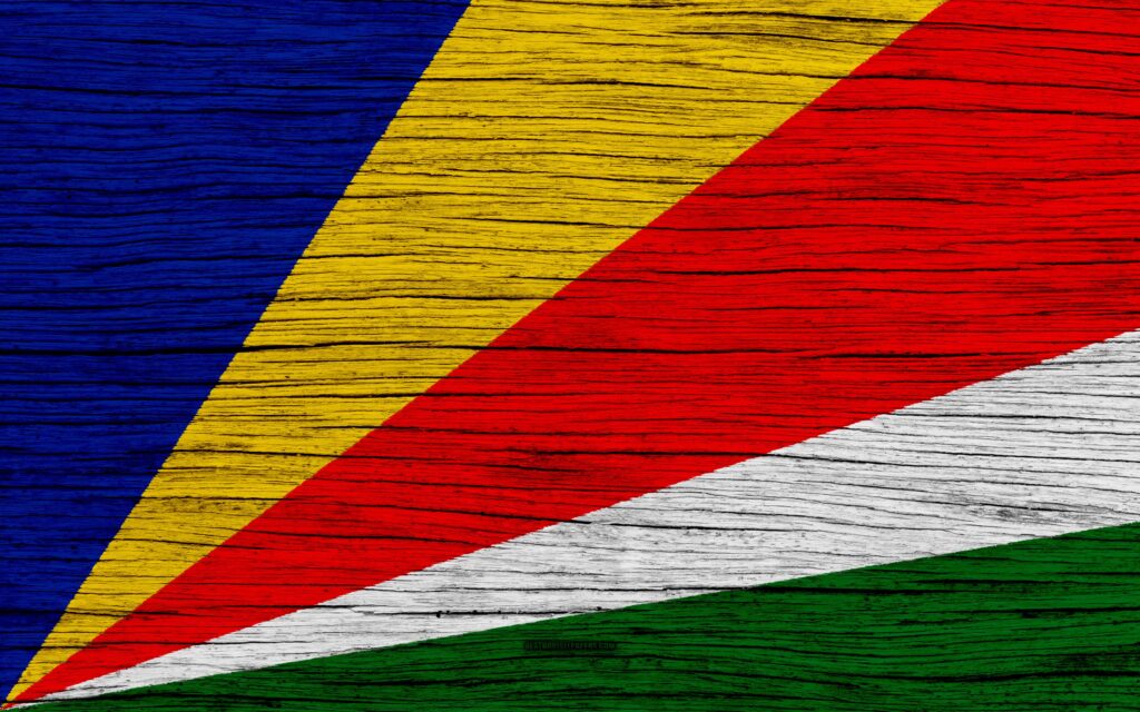Download wallpapers Flag of Seychelles, k, Africa, wooden texture