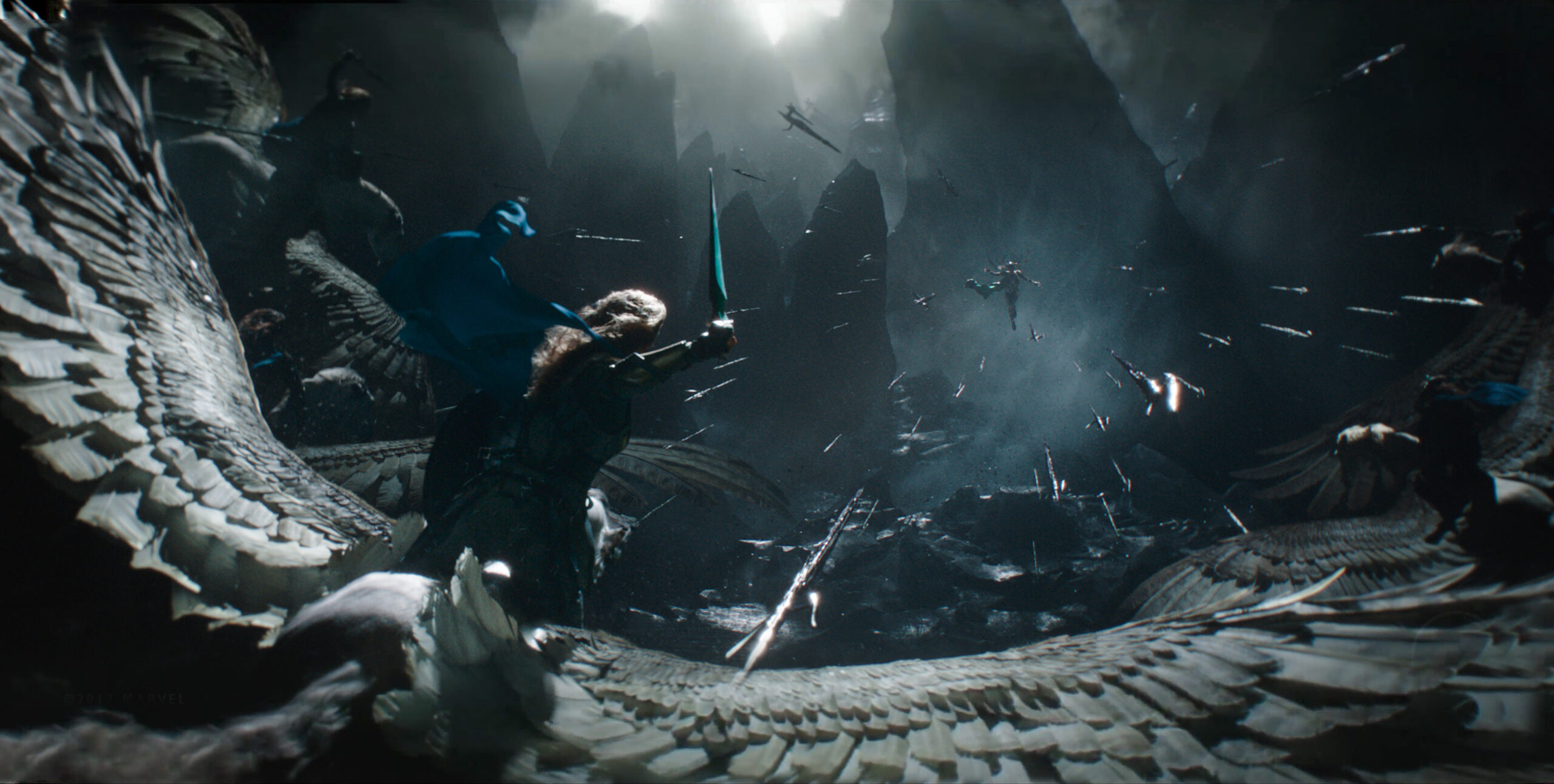 Another IMAX wallpapers from the Valkyrie flashback scene in Thor
