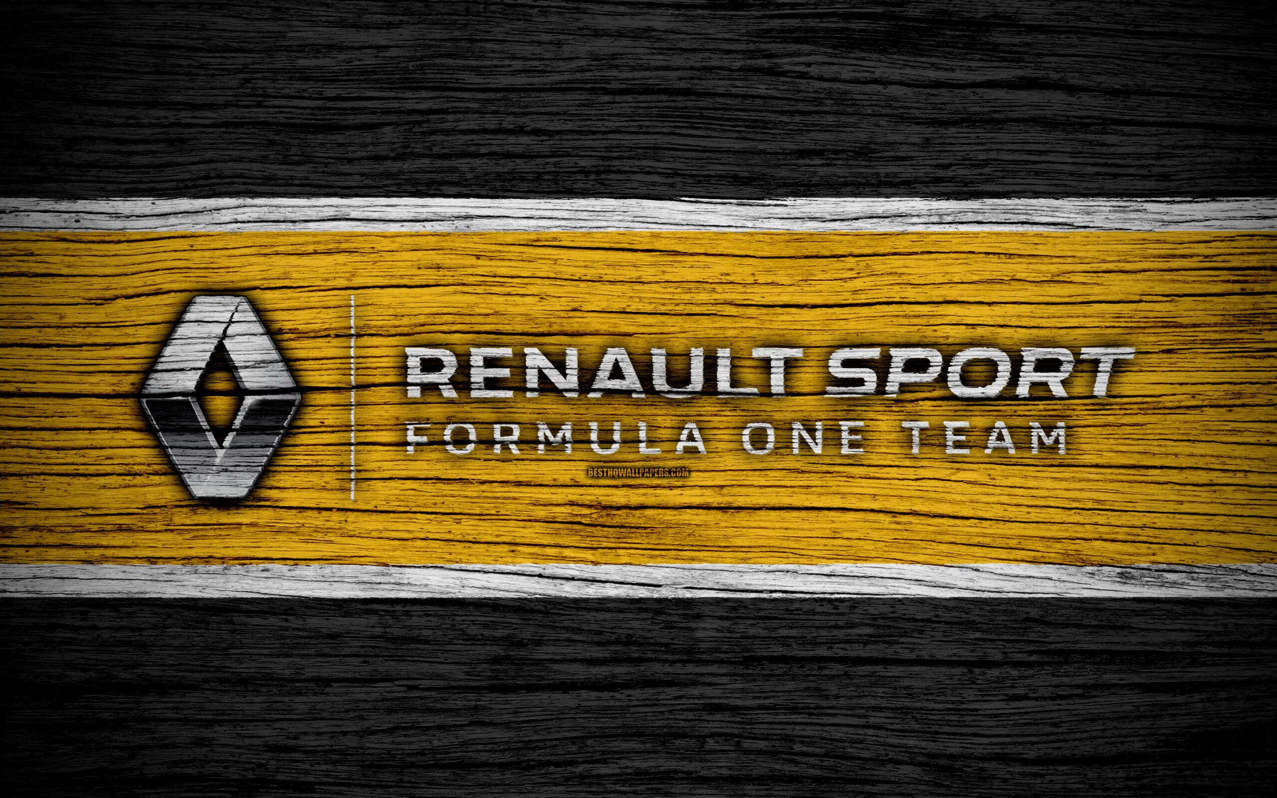 Download wallpapers Renault Sport Formula One, k, logo, F teams