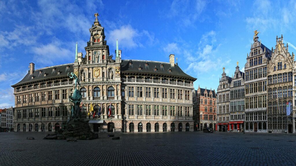 Wallpapers Belgium Houses Monuments Antwerpen Street Cities