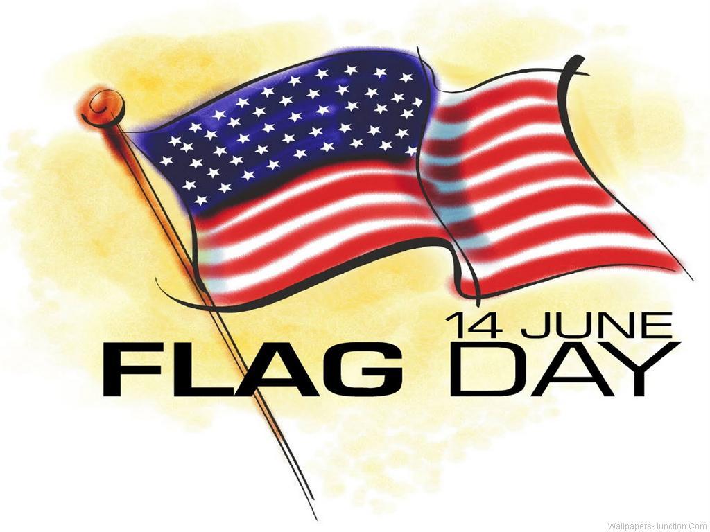 Hanging Off The Wire Happy Flag Day