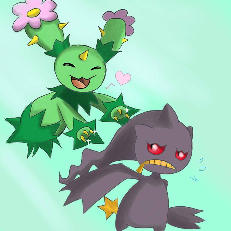 Maractus and Banette by Joltik