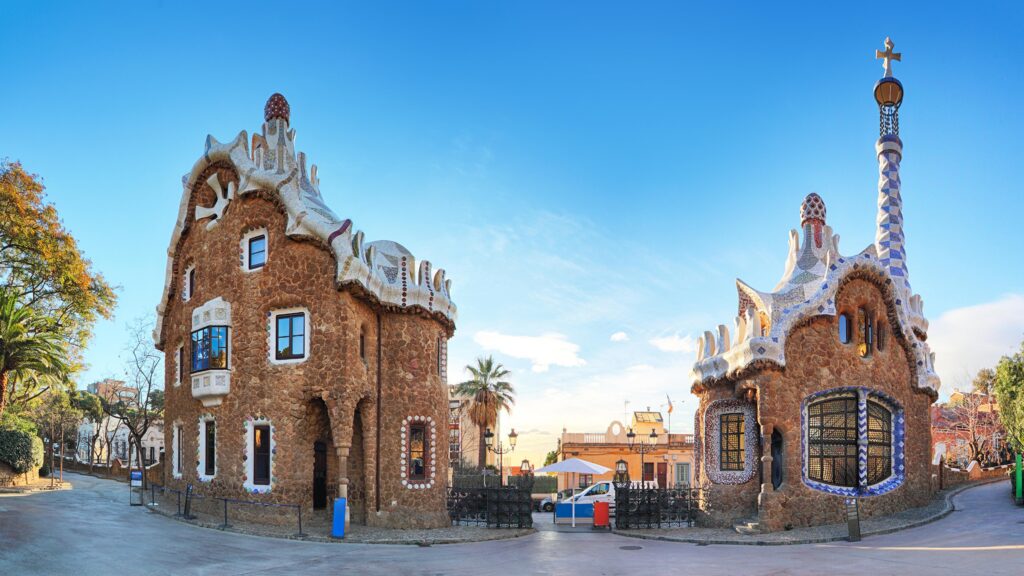 Wallpapers Barcelona Spain Guell Park Parks Street Temples