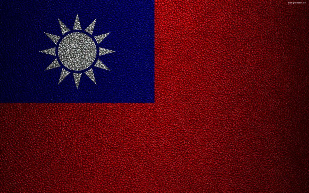 Download wallpapers Taiwan Flag, K, leather texture, Taiwan flag