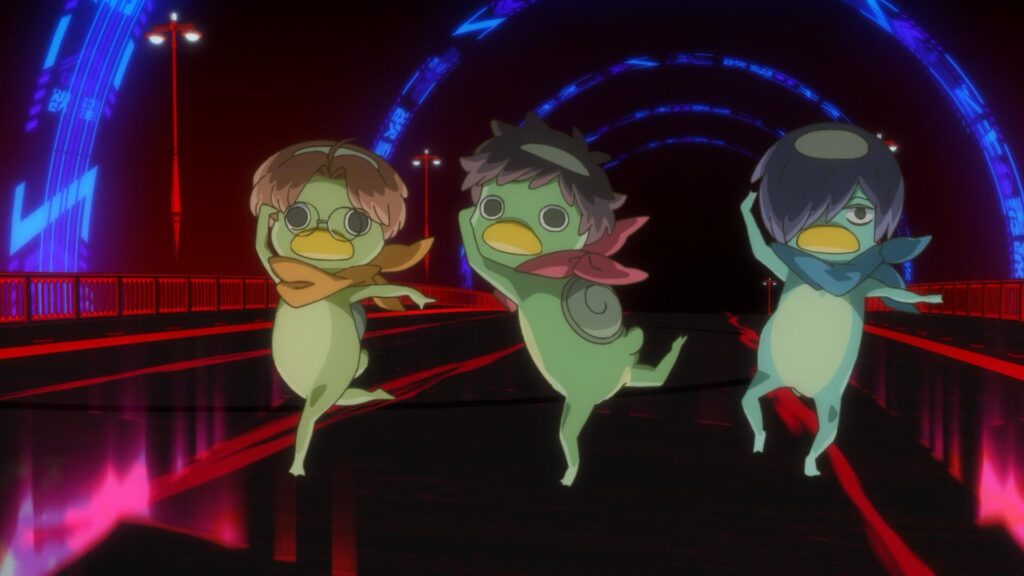 Wordplay in Sarazanmai – lowercase e