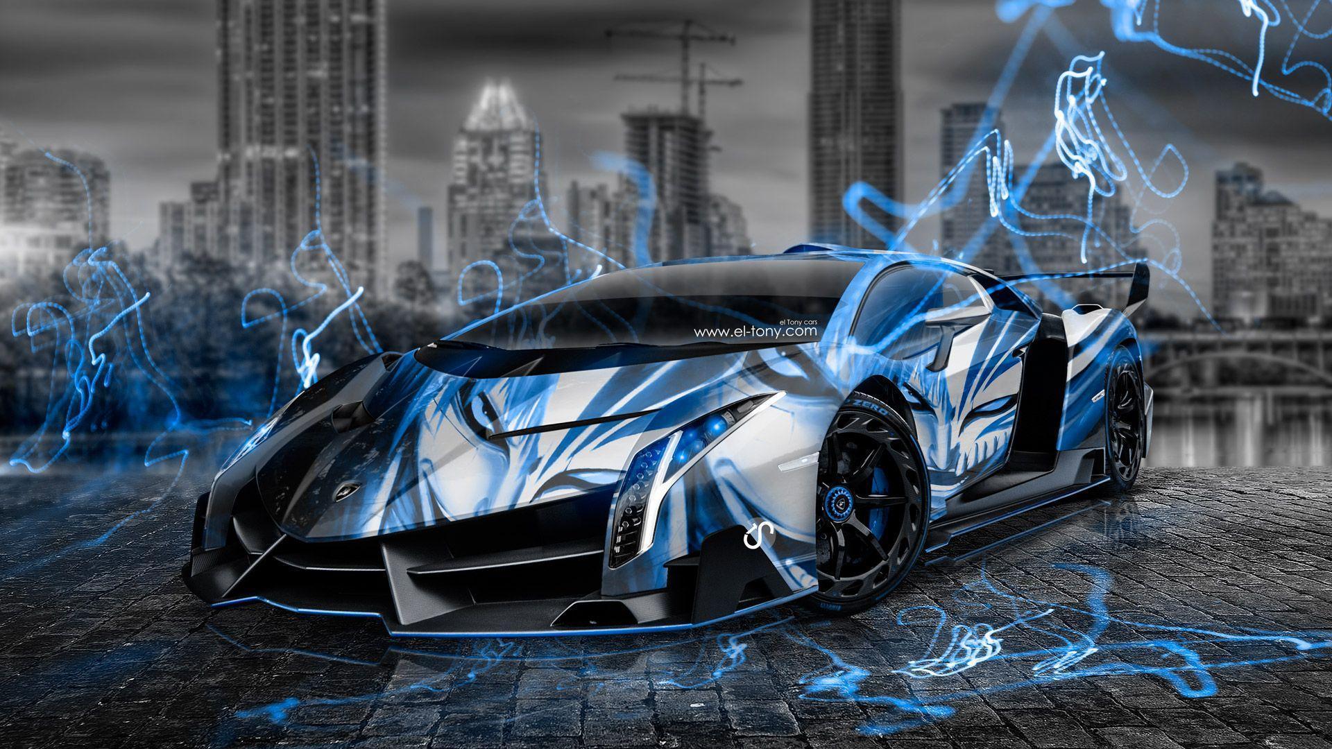 Lamborghini Veneno Wallpapers Blue