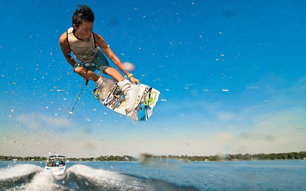 Wakeboarding Jump 2K Wallpapers and Backgrounds Wallpaper