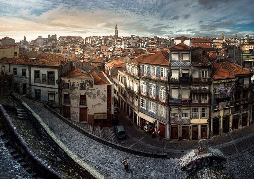 Wallpaper Oporto Portugal Street Cities Houses