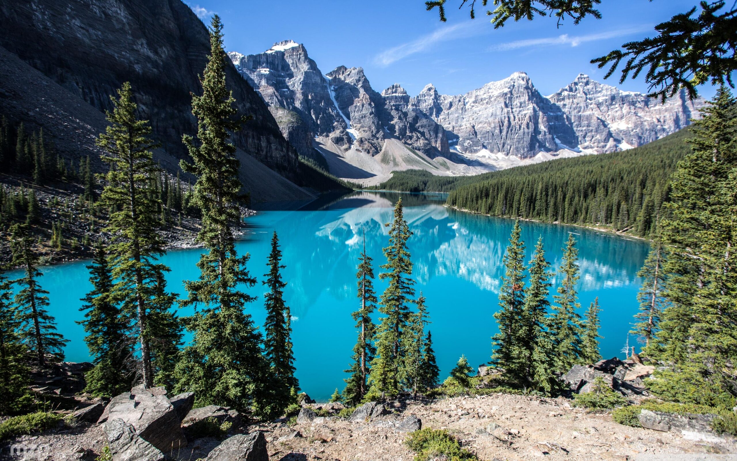 Moraine Lake, Banff National Park, Alberta, Canada ❤ K 2K Desktop