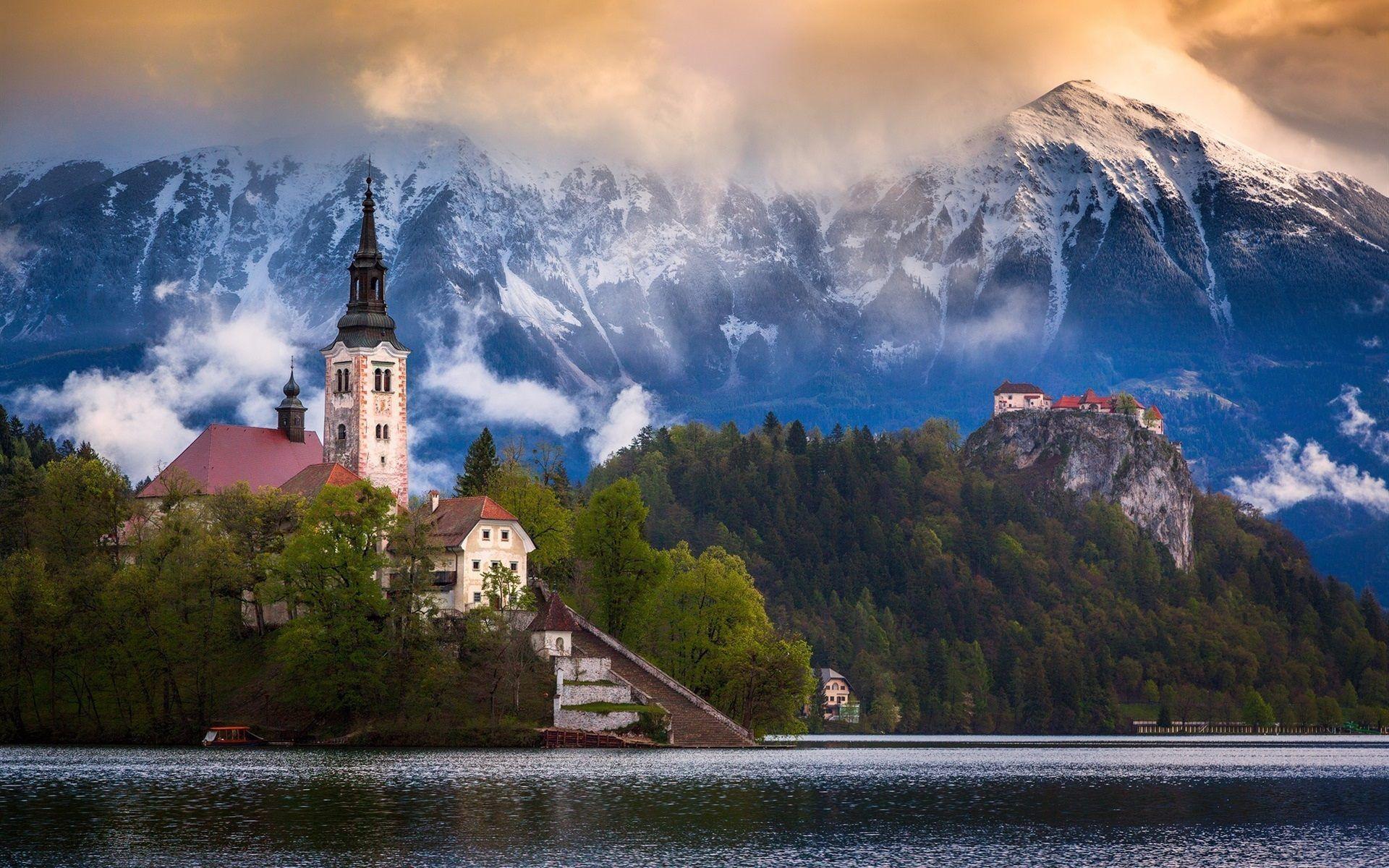 Lake Bled Slovenia Wallpapers 2K For Desk 4K & Mobile