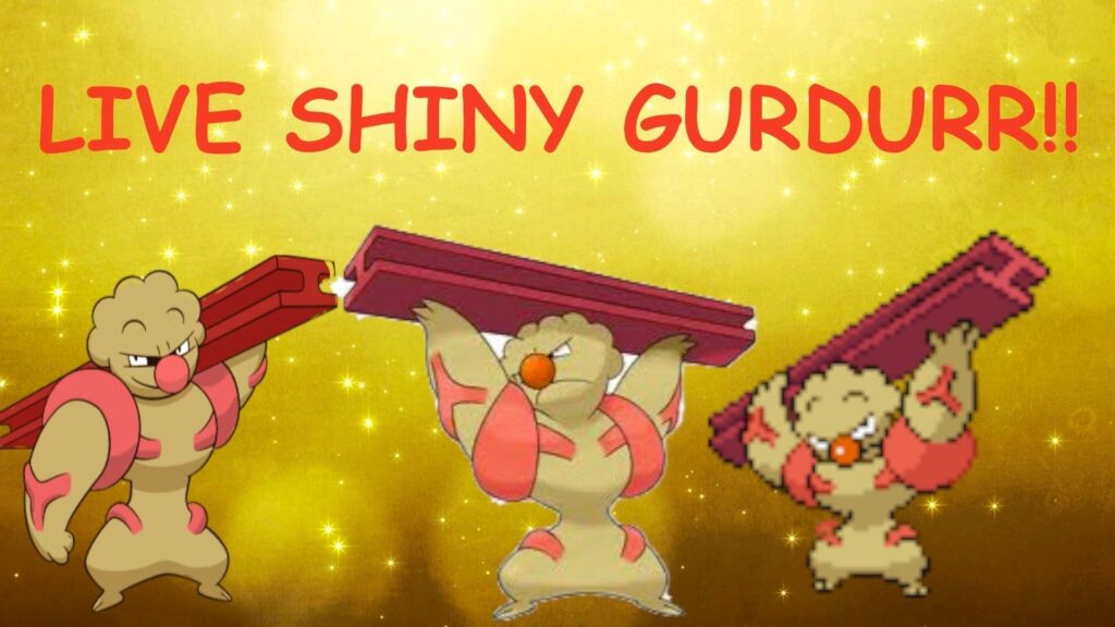 First LIVE On YouTube!!! Shiny Gurdurr in Pokemon Y after ,