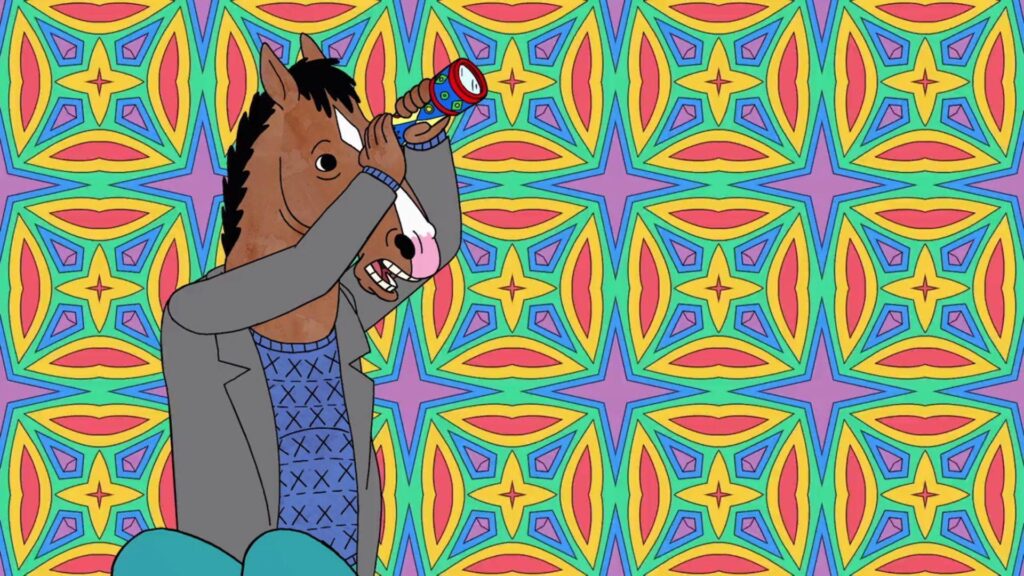 When Diane gives Bojack a kaleidoscope to entertain him while