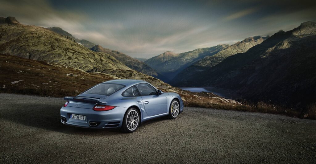 Ice Blue Porsche Turbo S wallpapers