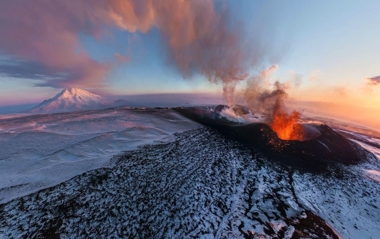 Volcano Eruption Ashes Russia wallpapers