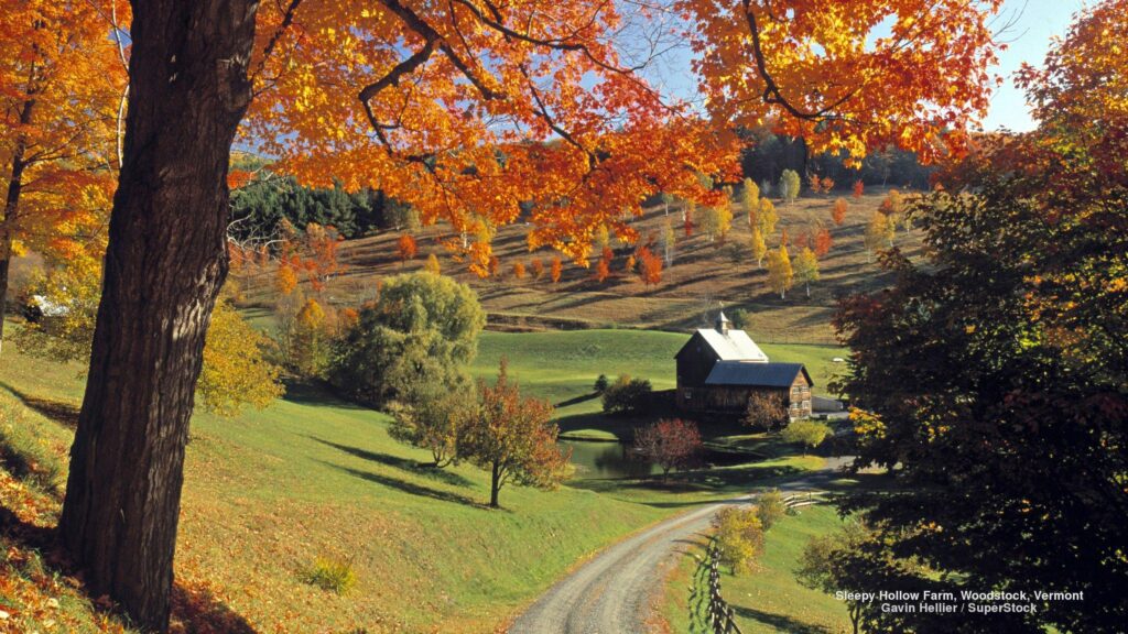 Fields Landscapes Landscape Vermont Trees Mountains Roads Nature