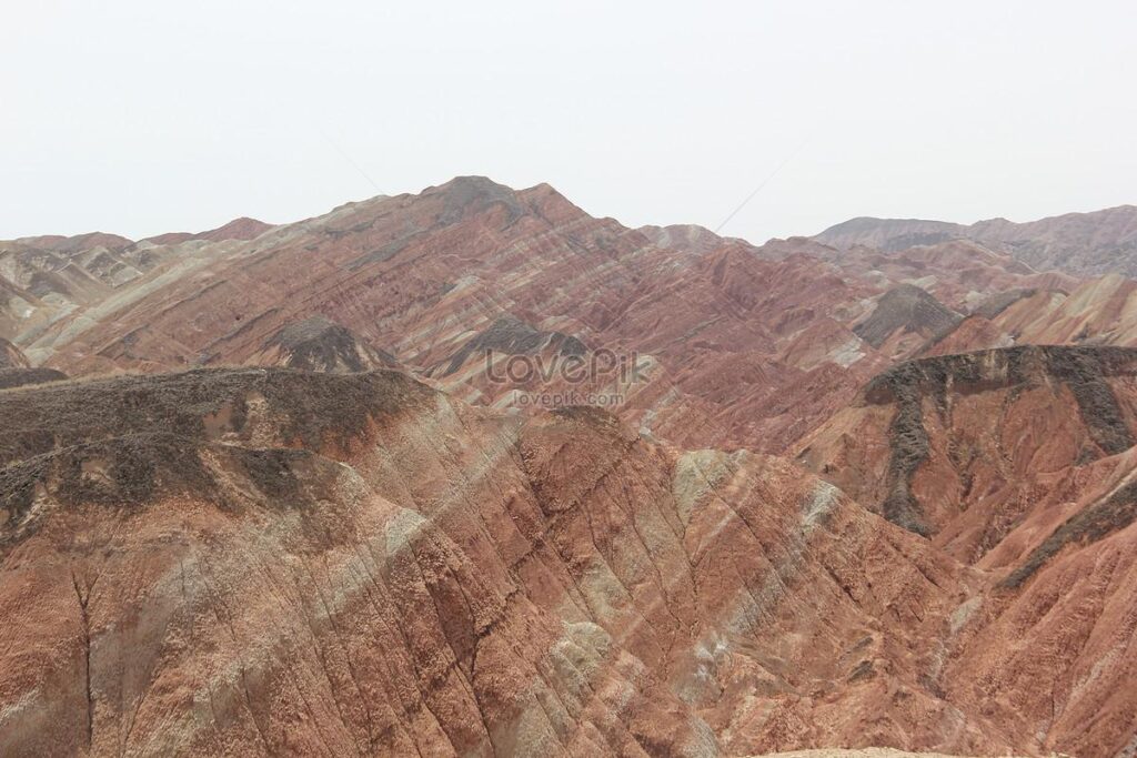 Danxia landform landscape in zhangye photo Wallpaper picture free