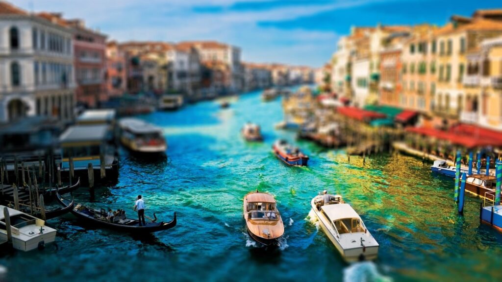 Great Water Street Grand Canal In Venice Wallpapers