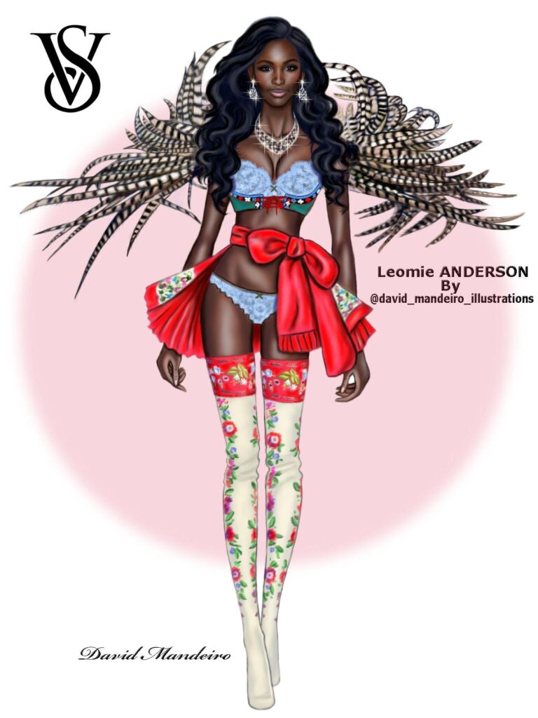 The beautiful Leomie Anderson at the Victoria’s Secret Fashion Show