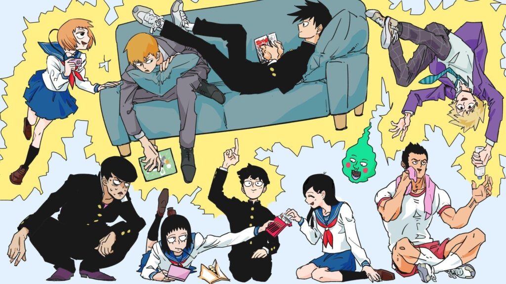 Mob Psycho , Kageyama Shigeo, Kageyama Ritsu, Ekubo, Arataka