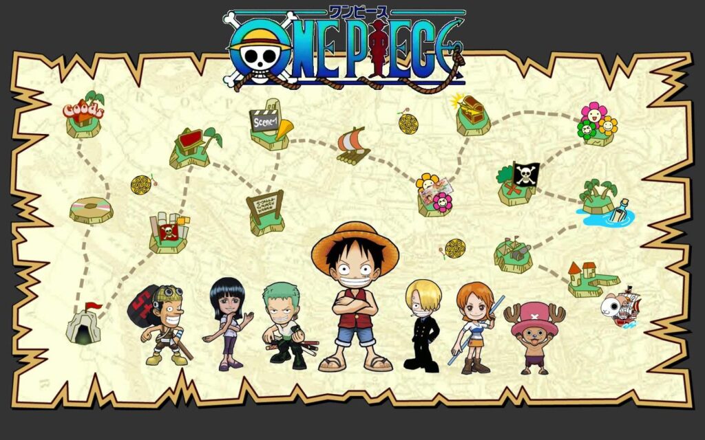 One Piece Chibi 2K Wallpaper