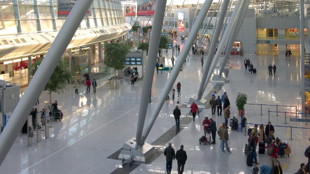 Inside Düsseldorf International Airport