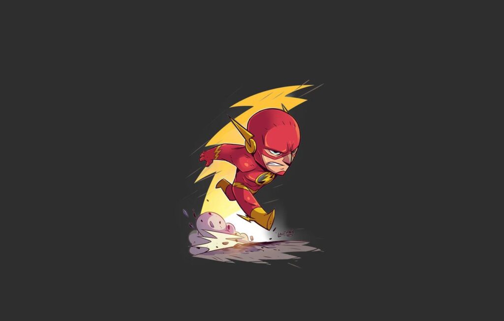 Wallpapers red, logo, yellow, dust, speed, hero, DC Comics, fast