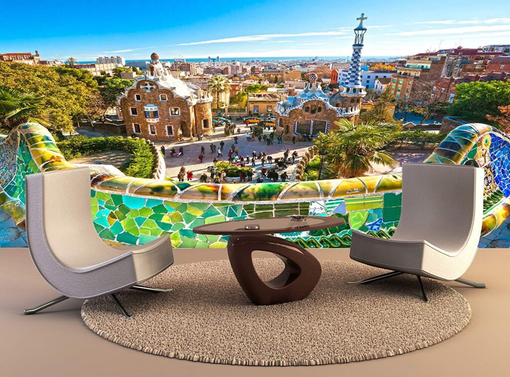 Wall Tapestry Park Guell Wall Art Decor Photo Wallpapers Poster Print