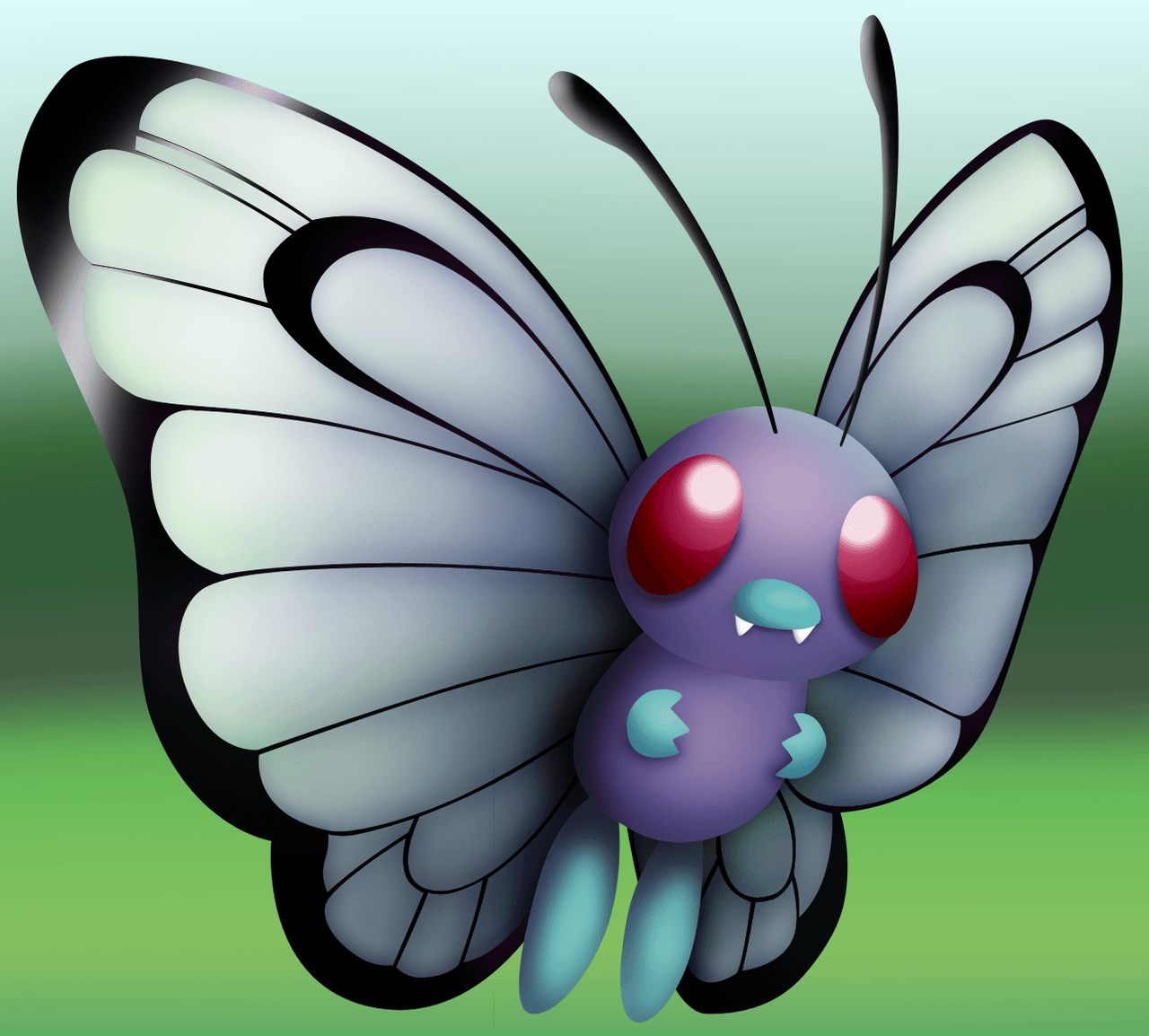 Pokemon Revamps Butterfree by Susyspider