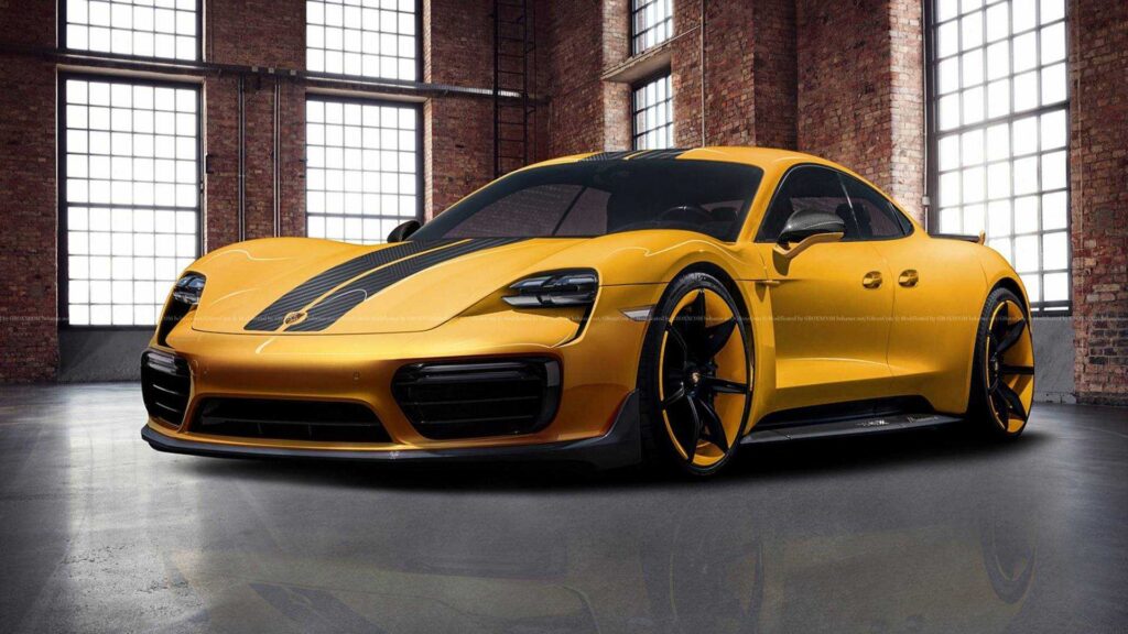 Porsche Taycan Rendered Into View