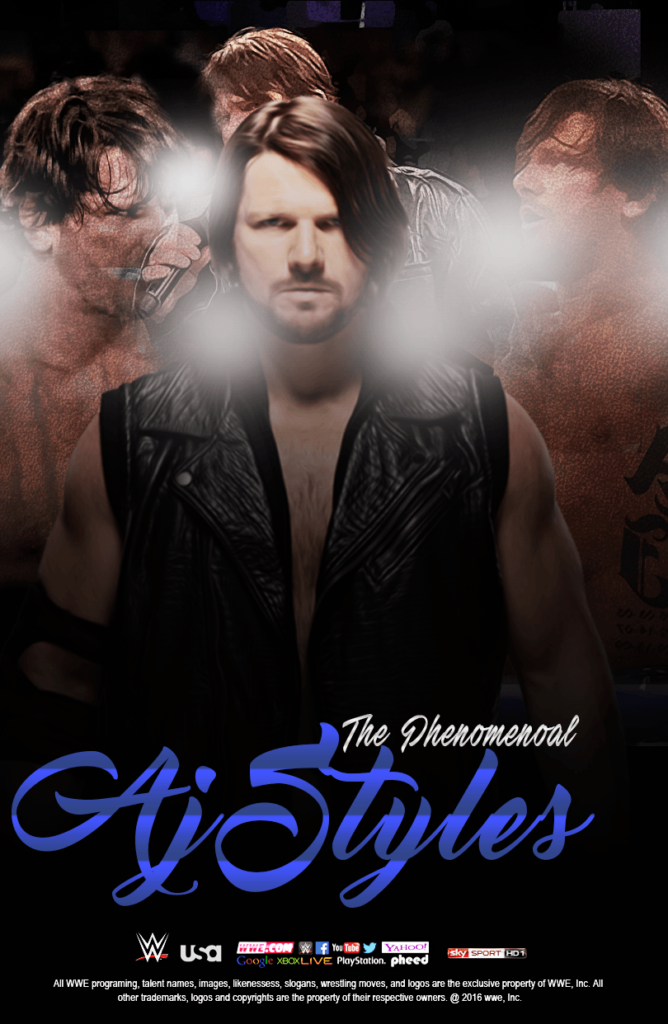AJ Styles WWE Poster by SarthakGarg