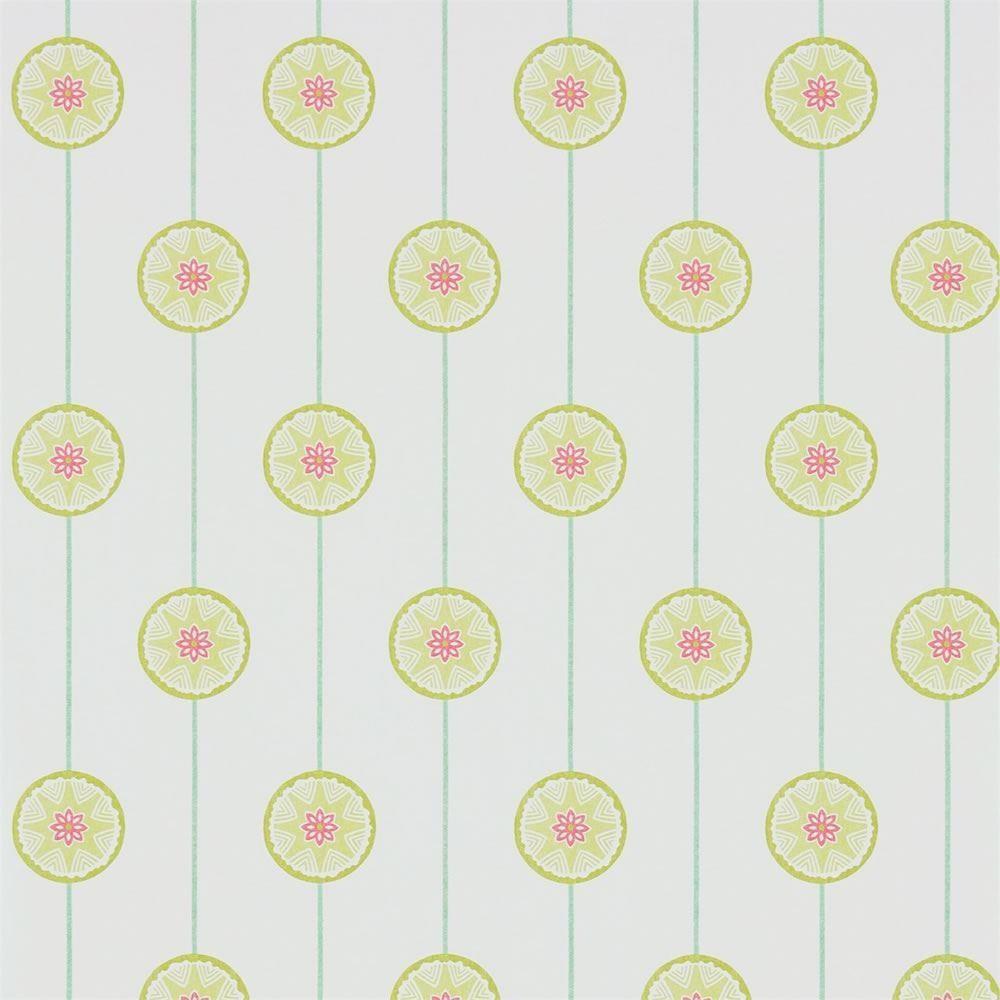 Lime | Fuchsia Tambourine Sanderson Papavera Wallpapers