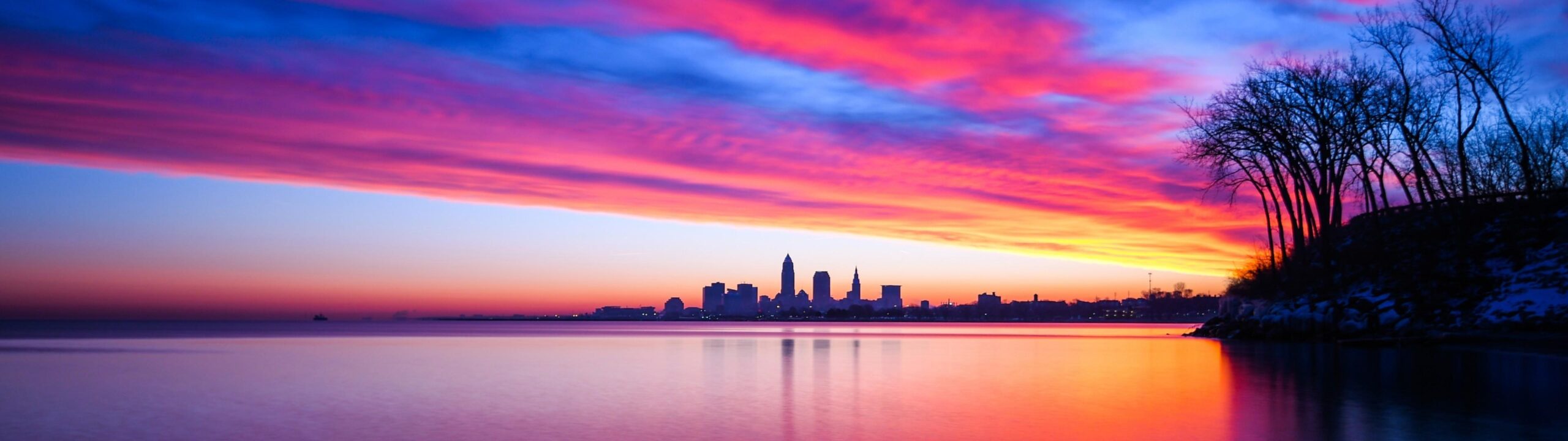 Download United States, Cleveland, Ohio, Sunset, Clouds