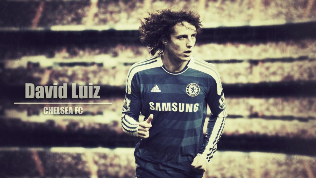 The football player of Chelsea David Luiz wallpapers and Wallpaper