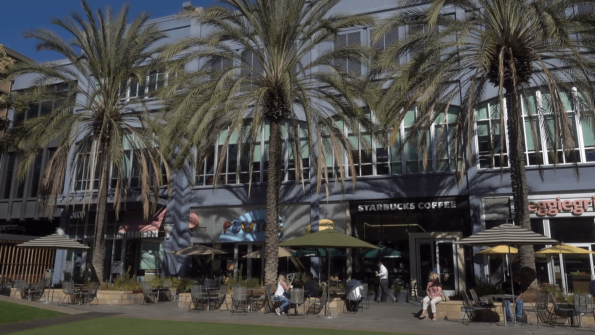 Santana Row mall, San Jose, California, USA Stock Video Footage