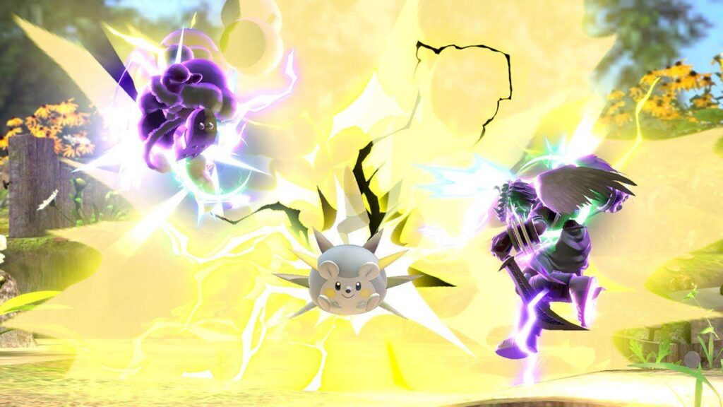 Togedemaru using its attack