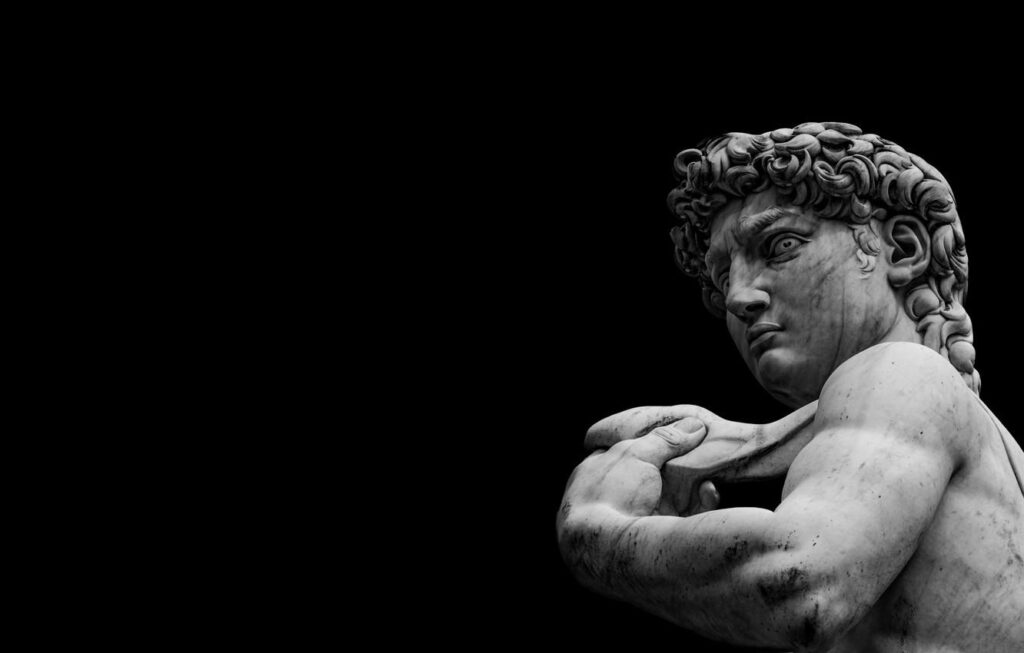 Wallpapers statue, marble, Florence, Michelangelo, David Wallpaper for