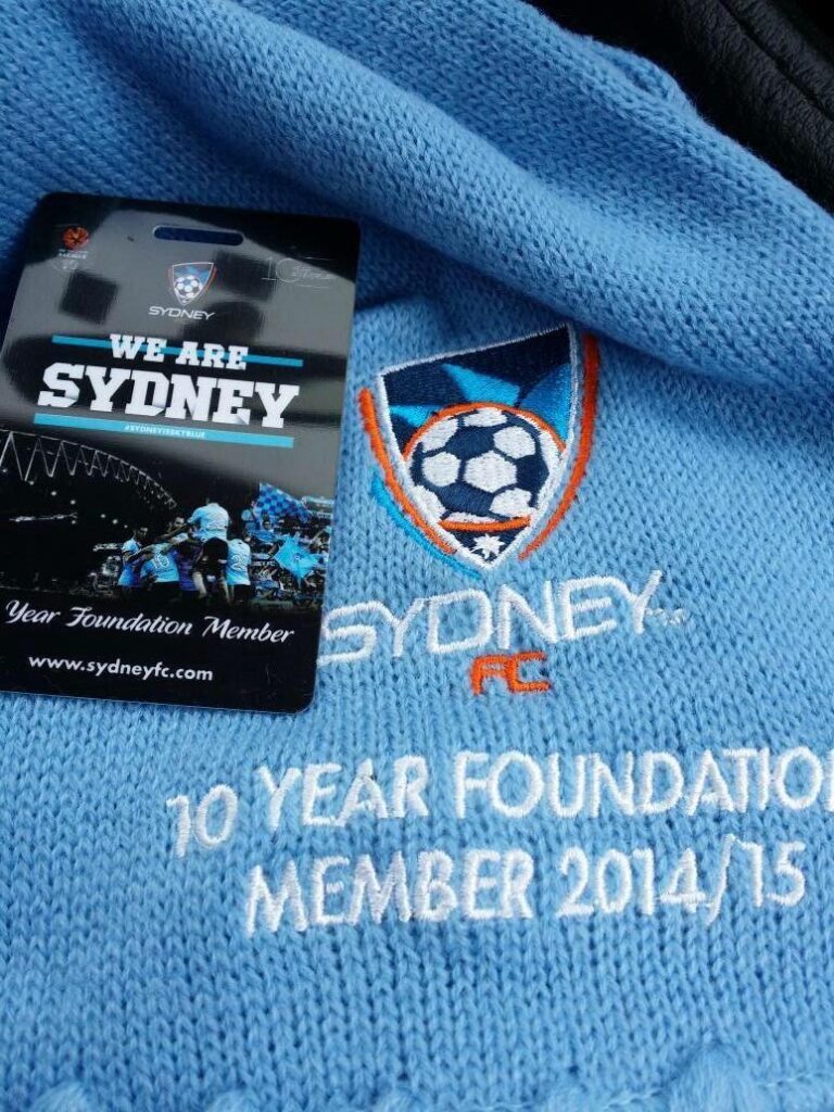 Year foundation Sydney FC fans get free scarves with their